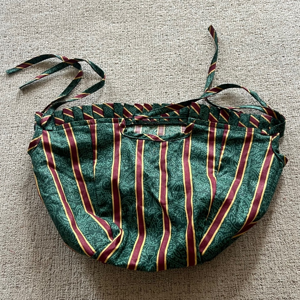 Longaberger Vintage Imperial Stripe Basket Liner Yuletide Treasures 212618